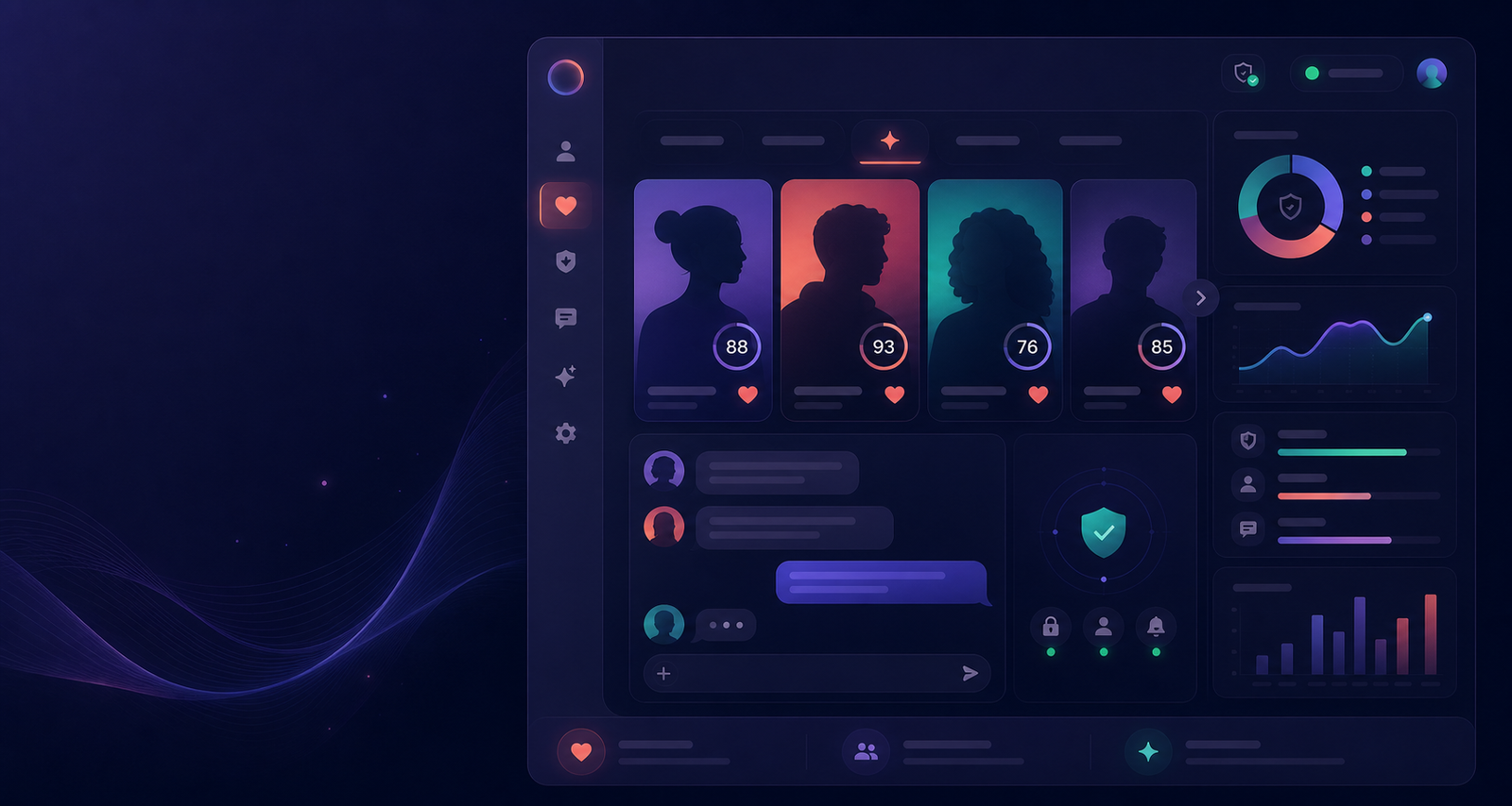 AI-powered Dating App Solution workspace