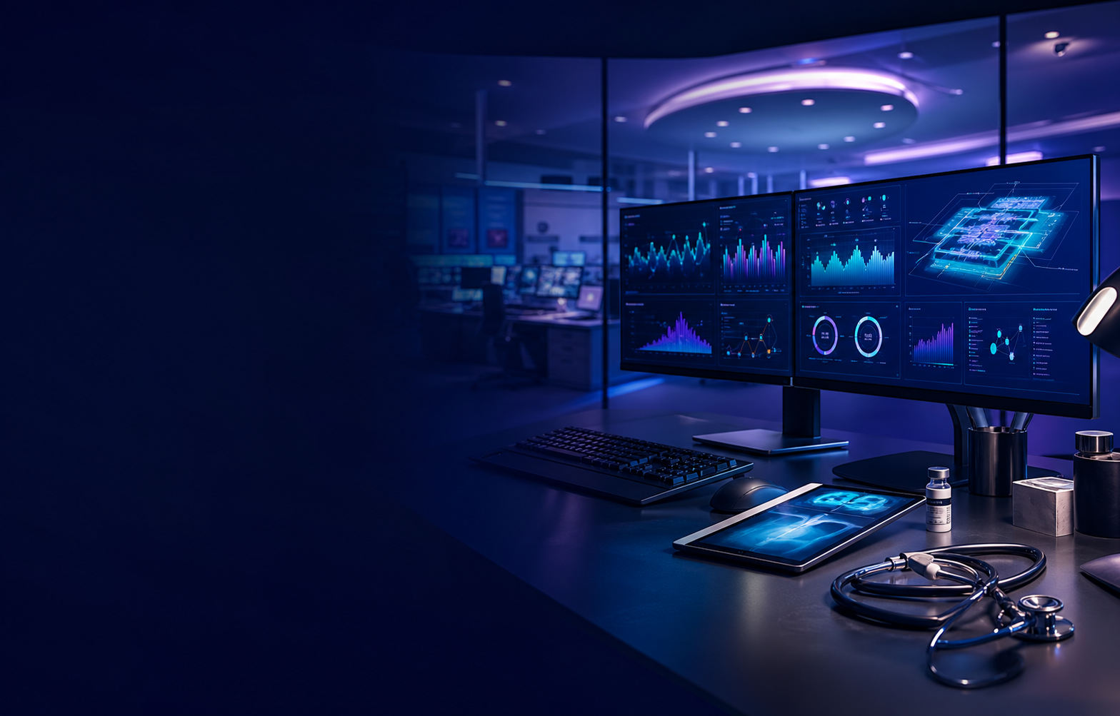 AI-powered Healthcare & Hospital Management Solution workspace